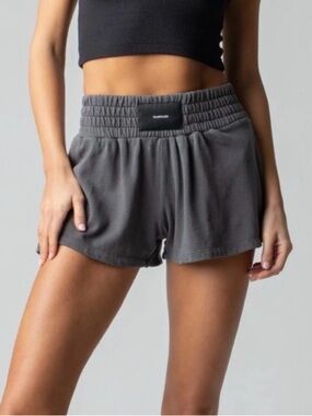 Talentless Women’s Cotton Boxing Shorts in Grey size small